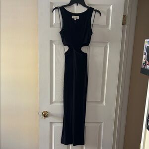 L*Space Black Backless Maxi Dress